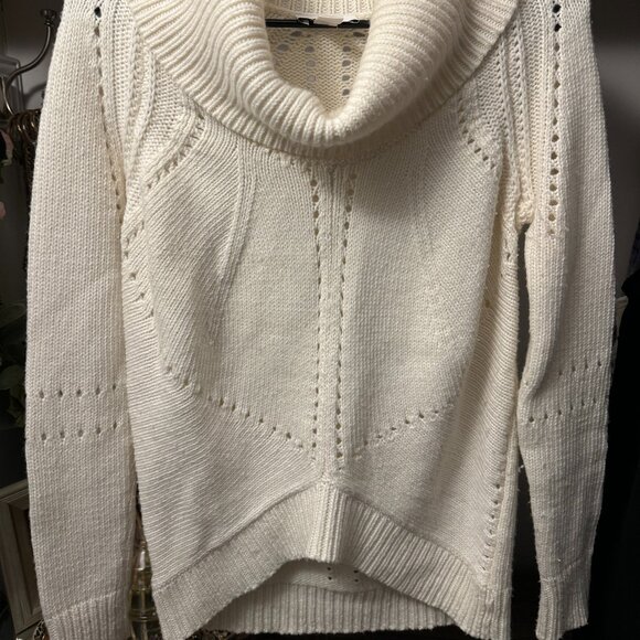 Ann Taylor Loft Cowl Neck Bulky Knit Sweater - Picture 1 of 3